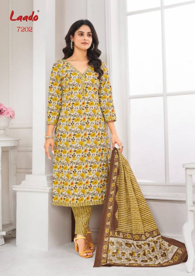 Laado Vol 72 Casual Wear Printed Cotton Dress Material Wholesale Shop In Surat
